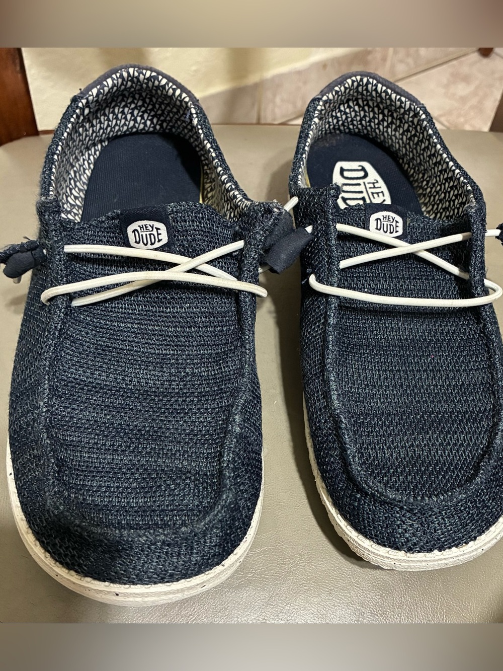 Hey Dude women’s navy shoes